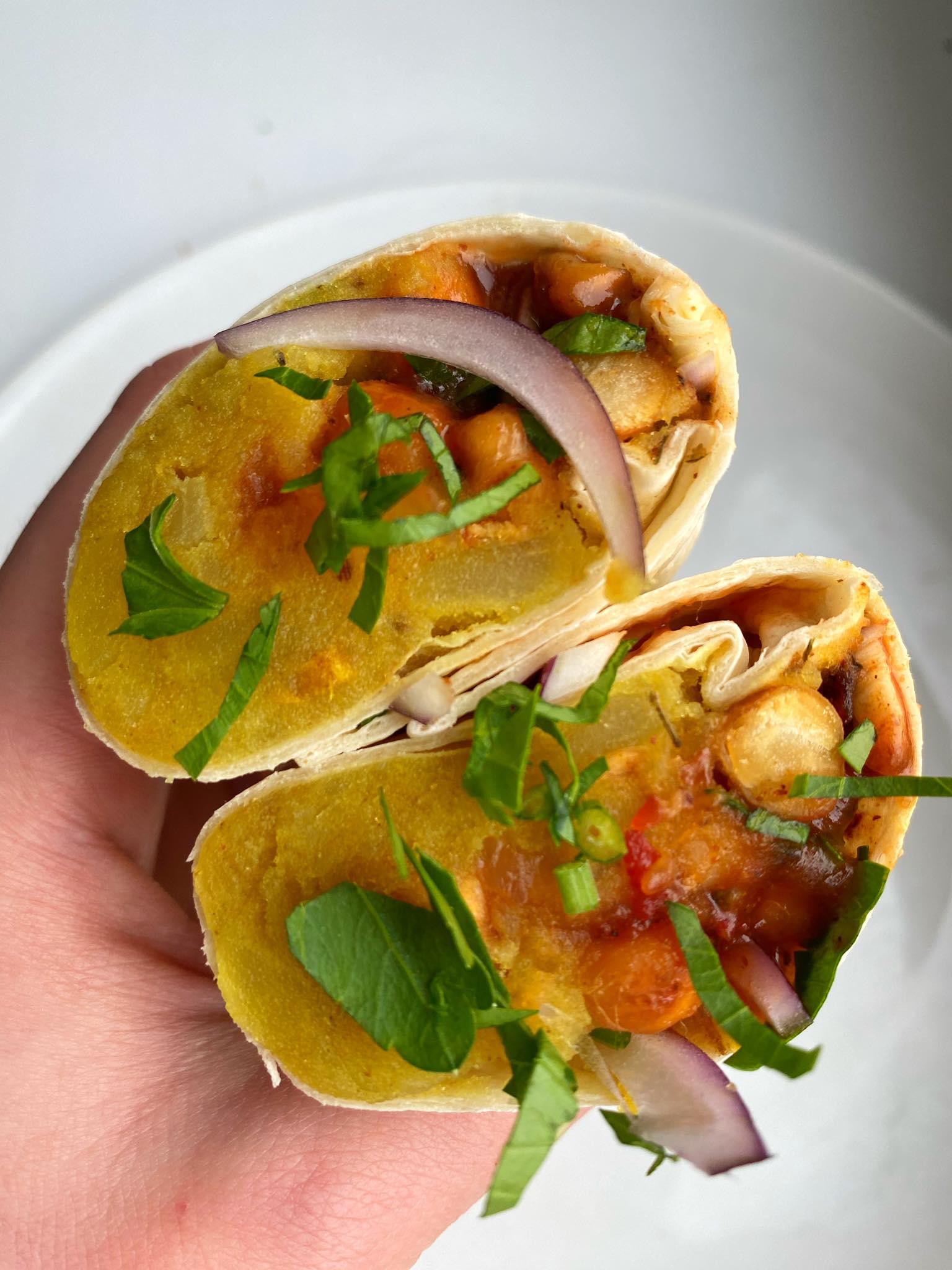 Potato Wraps with Chickpeas Tasty Simply Vegan